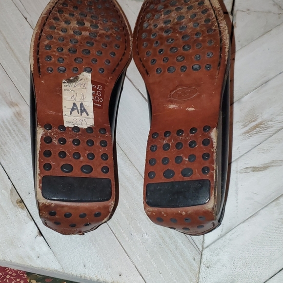 Tod"s S. 6 Black Leather Flat Driving Shoe Loafer - Picture 6 of 11